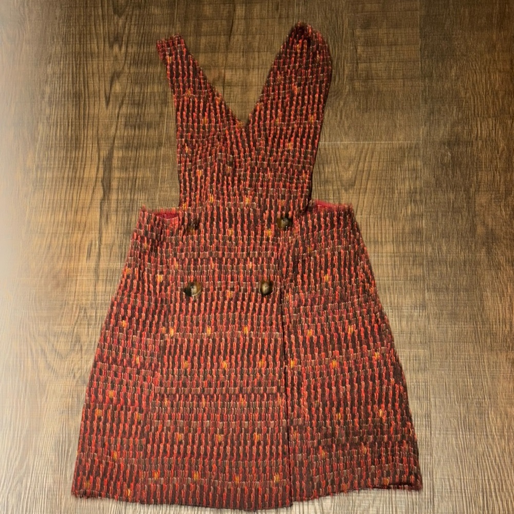 Zara tweed pinafore dress size 9